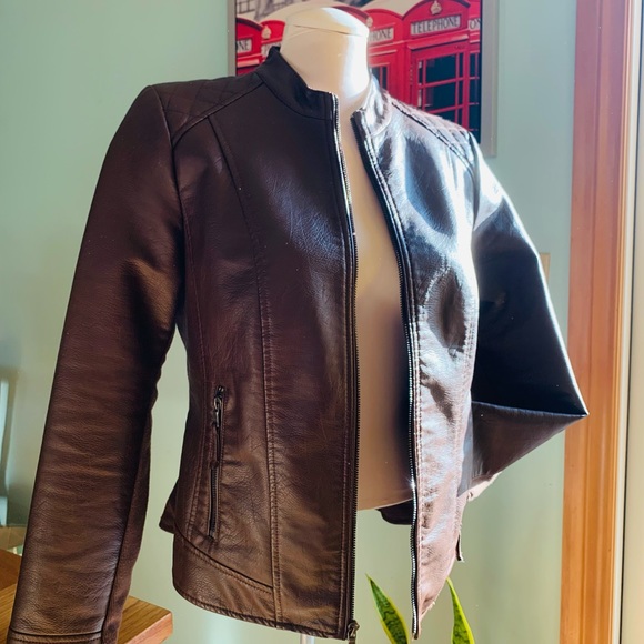 G. H. Bass & Co Faux Leather Moto Jacket - Picture 5 of 16